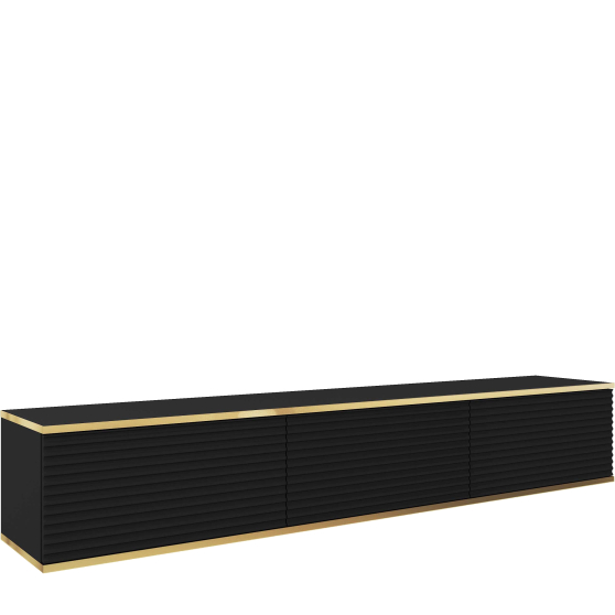 Szafka RTV-175 Czarny Mat ORO MDF Podstawowe