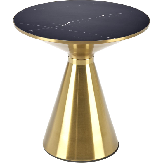 TRIBECA Halmar Ława czarny marmur / złoty Podstawowe