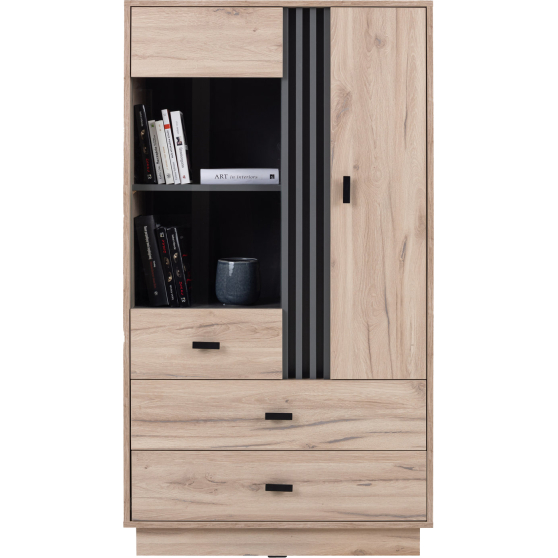 Regał AL4 ALLMO DĄB ESTANA JASNY Podstawowe