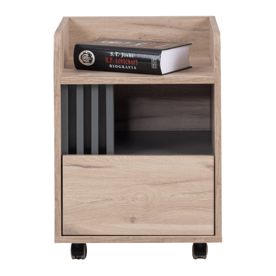 Kontenerek do biurka AL10 ALLMO DĄB ESTANA JASNY Podstawowe