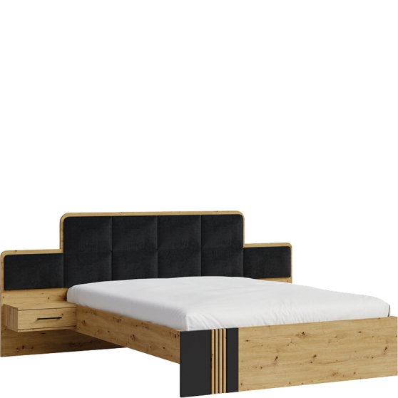 Łóżko 160 x 200 z szafkami nocnymi ML MOLTO SYPIALNIA Podstawowe