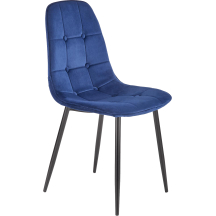 Krzesło granatowy velvet BRICKY Podstawowe