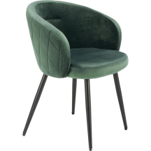 Krzesło ciemny zielony MADELEINE Podstawowe