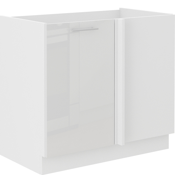 Szafka dolna stojąca narożna 1 drzwi 105 ND 1F LARA BIAŁY POŁYSK Podstawowe