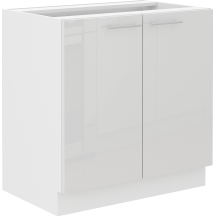 Szafka pod zlewozmywak 2 drzwi 80ZL 2F LARA BIAŁY POŁYSK Podstawowe