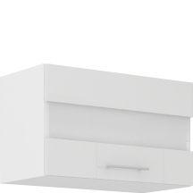 Szafka górna wisząca z witryną 1 klapa 60 GUS-36 1F LARA BIAŁY POŁYSK Podstawowe