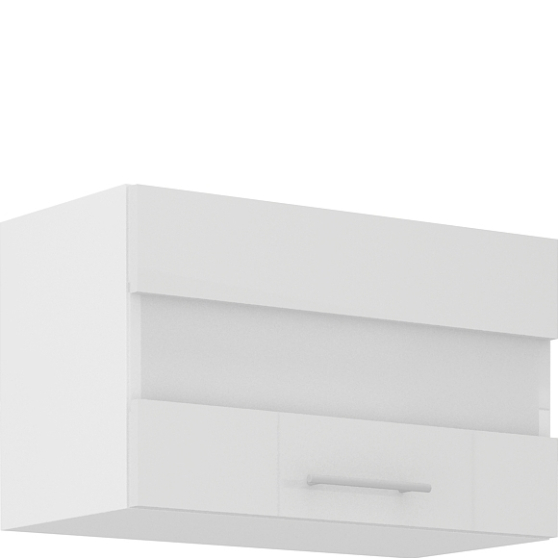 Szafka górna wisząca z witryną 1 klapa 60 GUS-36 1F LARA BIAŁY POŁYSK Podstawowe