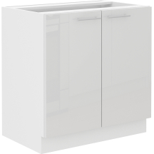 Szafka dolna stojąca 2 drzwi 80 D 2F LARA BIAŁY POŁYSK Podstawowe