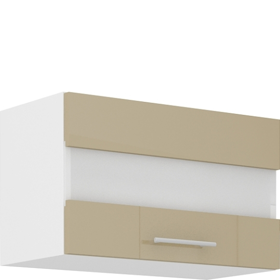 Szafka górna wisząca z witryną 1 klapa 60 GUS-36 1F LARA CAPPUCINO POŁYSK Podstawowe