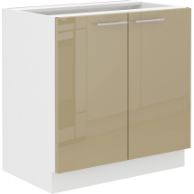Szafka dolna stojąca 2 drzwi 80 D 2F LARA CAPPUCINO POŁYSK Podstawowe
