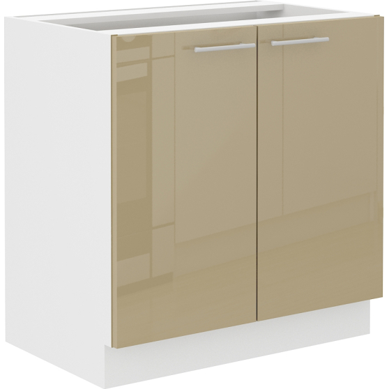 Szafka pod zlewozmywak 2 drzwi 80ZL 2F LARA CAPPUCINO POŁYSK Podstawowe
