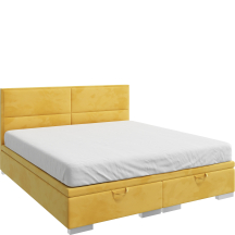 Łóżko kontynentalne 160 x 200 z pojemnikiem SOZONTII Podstawowe