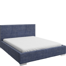 Łóżko tapicerowane 140 x 200 z pojemnikiem GOMEZZA Podstawowe