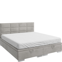 Łóżko kontynentalne 140 x 200 z pojemnikiem POMOZA Podstawowe