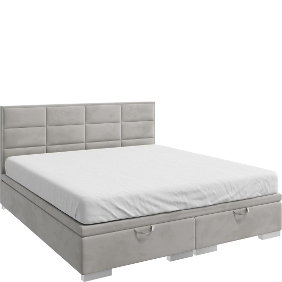 Łóżko kontynentalne 140 x 200 z pojemnikiem POMOZA Podstawowe