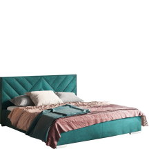 Łóżko tapicerowane 160 x 200 z pojemnikiem GUDUR Podstawowe