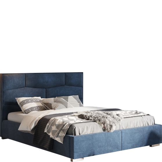 Łóżko tapicerowane 120 x 200 z pojemnikiem NELLUR Podstawowe