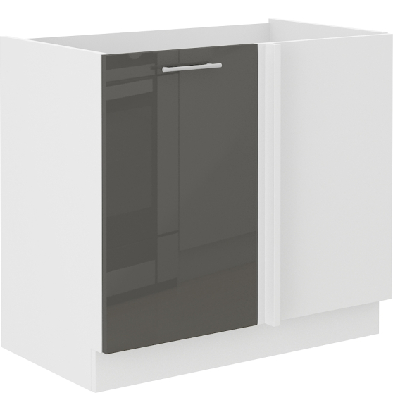 Szafka dolna stojąca narożna 1 drzwi 105 ND 1F LARA GRAFIT POŁYSK Podstawowe