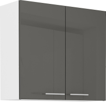 Szafka górna wisząca 2 drzwi 80 G-72 2F LARA GRAFIT POŁYSK Podstawowe
