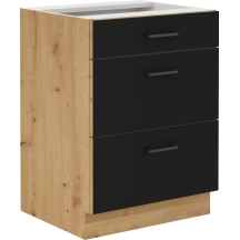 Szafka dolna stojąca 3 szuflady 60D 3S MODENA Podstawowe