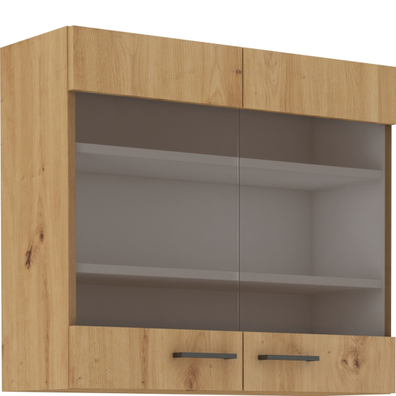 Szafka górna wisząca z witryną 80 GS-72 2F MODENA Podstawowe