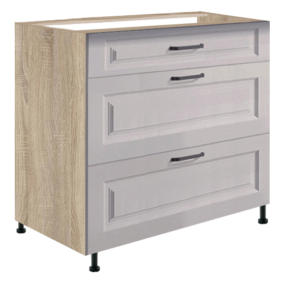 Szafka dolna stojąca 3 szuflady 80 cm SM-22D SMART CONGO Podstawowe