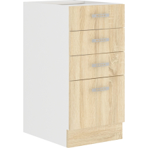 Szafka dolna stojąca 4 szuflady 40 D 4S SARA SONOMA Podstawowe