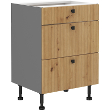 Szafka dolna stojąca 3 szuflady 60D 3S AVA Podstawowe