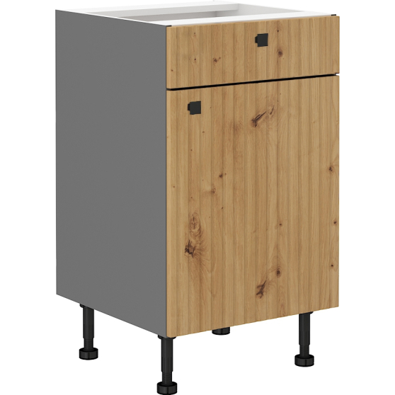 Szafka dolna stojąca 1 drzwi 1 szuflada 50 D 1F 1S AVA Podstawowe