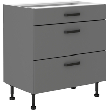 Szafka dolna stojąca 3 szuflady 80D 3S NESSA Podstawowe