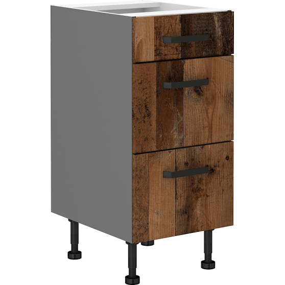 Szafka dolna stojąca 3 szuflady 40 D 3S OLD STYLE Podstawowe