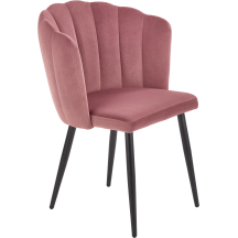 Krzesło metalowe K-386 Czarny / Różowy Podstawowe