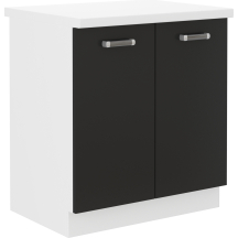 Szafka pod zlewozmywak 2 drzwi 80ZL 2F z blatem OMEGA Podstawowe