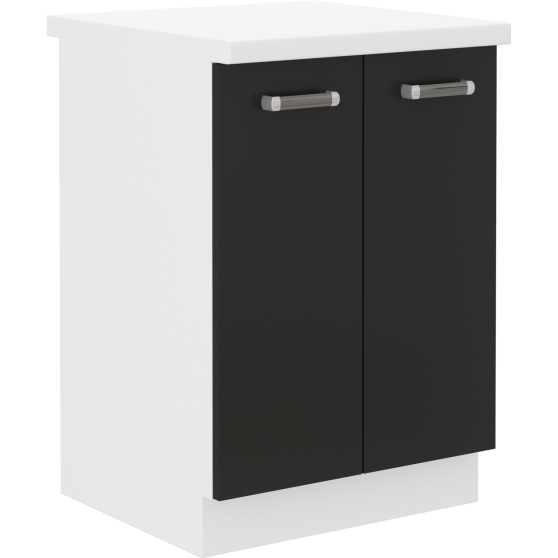 Szafka dolna stojąca 2 drzwi 60 D 2F z blatem OMEGA Podstawowe