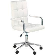 Fotel obrotowy młodzieżowy GONZO 2 Biały Podstawowe