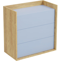 Komoda 3S Hikora Naturalna / Niebieski Horyzont MOBIUS Podstawowe
