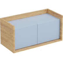 Szafka niska 2D Hikora Naturalna / Niebieski Horyzont MOBIUS Podstawowe