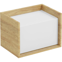 Szafka niska 1D Hikora Naturalna / Biel Alpejska MOBIUS Podstawowe