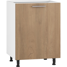 Szafka dolna stojąca 1 drzwi D-60/82 Biały / Dąb Miodowy VENTO Podstawowe
