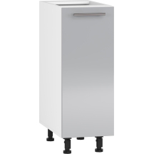 Szafka dolna stojąca 1 drzwi D-30/82 Biały / Jasny Popiel Połysk VENTO Podstawowe