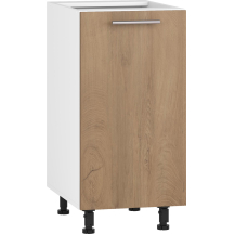 Szafka dolna stojąca 1 drzwi D-40/82 Biały / Dąb Miodowy VENTO Podstawowe