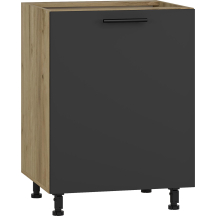 Szafka dolna stojąca 1 drzwi D-60/82 Dąb Craft / Antracyt VENTO Podstawowe