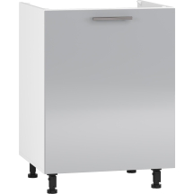 Szafka pod zlewozmywak 1 drzwi DK-60/82 Biały / Jasny Popiel Połysk VENTO Podstawowe