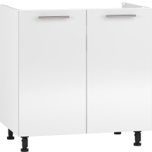 Szafka pod zlewozmywak 2 drzwi DK-80/82 Biały / Biały Połysk VENTO Podstawowe