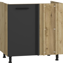 Szafka dolna stojąca narożna pod zlewozmywak 1 drzwi DKN-100/82 Dąb Craft / Antracyt VENTO Podstawowe