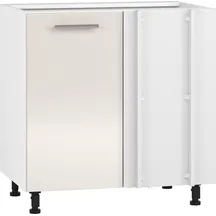 Szafka dolna stojąca narożna 1 drzwi 100 x 82 cm DN-100/82 Biały / Beżowy Połysk VENTO Podstawowe