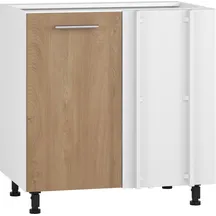 Szafka dolna stojąca narożna 1 drzwi 100 x 82 cm DN-100/82 Biały / Dąb Miodowy VENTO Podstawowe