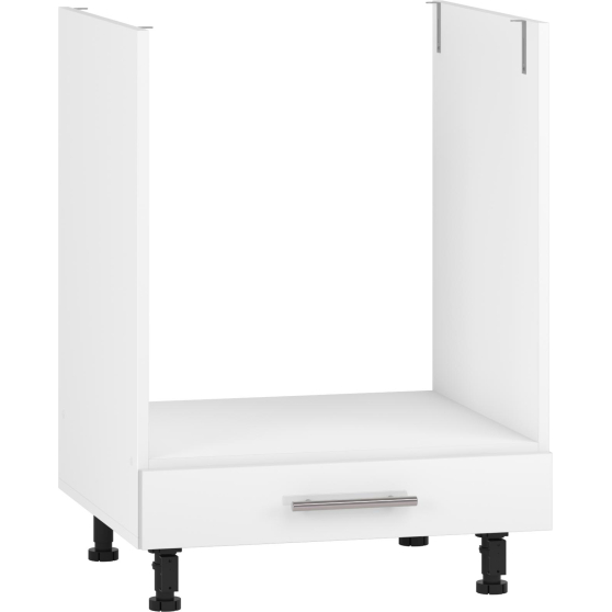 Szafka dolna stojąca pod zabudowę piekarnika i płyty grzewczej DP-60/82 Biały / Biały Połysk VENTO Podstawowe Szafka dolna stojąca pod zabudowę piekarnika i płyty grzewczej DP-60/82 Biały / Biały Połysk VENTO Podstawowe