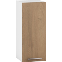 Szafka górna wisząca 1 drzwi G-30/72 Biały / Dąb Miodowy VENTO Podstawowe