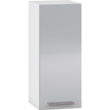 Szafka górna wisząca 1 drzwi G-30/72 Biały / Jasny Popiel Połysk VENTO Podstawowe